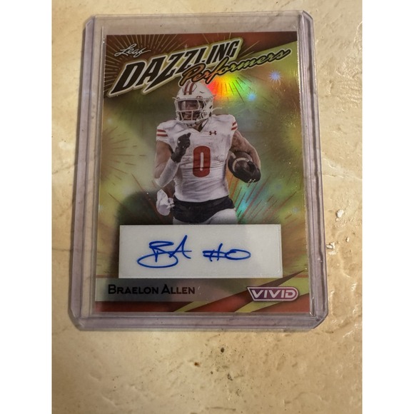 2014 Leaf Dazzling‎ Performance Braelon Allen 1/3 Auto - Picture 1 of 2